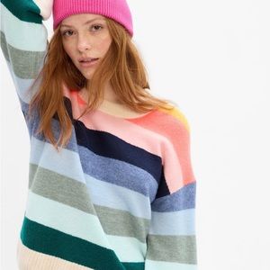 GAP Colorful Striped Forever Cozy sweater, size L